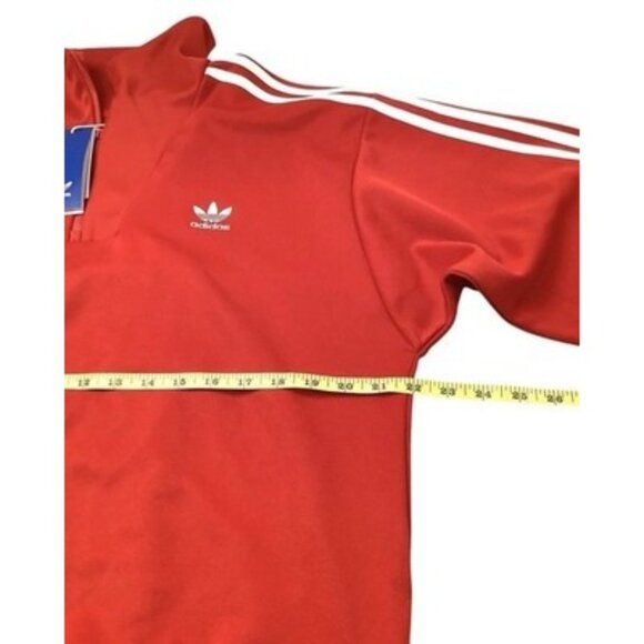 adidas Men's Adicolor Funnel Neck Track Top Better Scarlet Jacket Size Medium - Picture 3 of 5